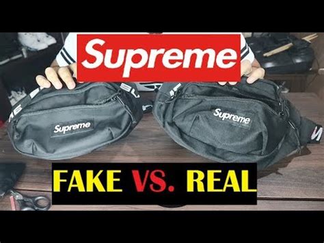 supreme waist bag ss18 authentic vs fake|farfetch supreme waist bag.